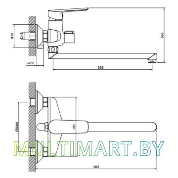 Смеситель Esko Lagos LG 31 картинка 2
